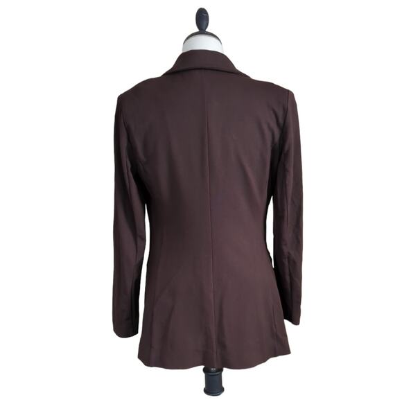DG2 Diane Gilman Brown 2 Button Blazer Size S - Picture 3 of 3